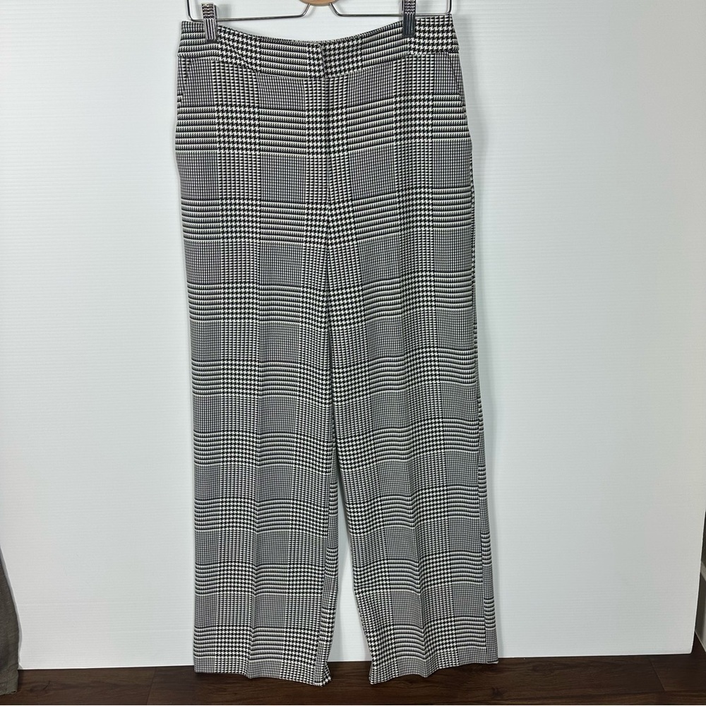CYNTHIA ROWLEY Pants Sz 6 Houndstooth High Rise Trouser - Picture 4 of 14